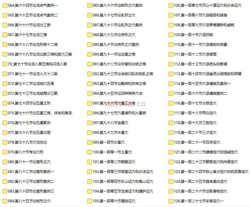 云野老师【地理人子须知（阴阳宅中级课程）形法峦头】教学视频251集