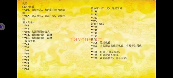 季晨语【手机号码的解读以及设计】视频10集