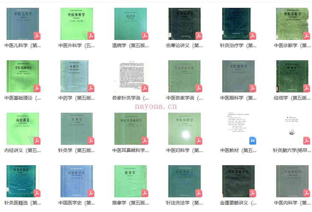 中医教材第五版，邓铁涛等编辑