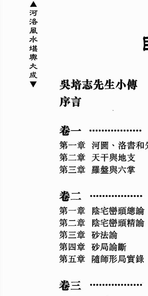 吴培志河洛风水堪舆大成