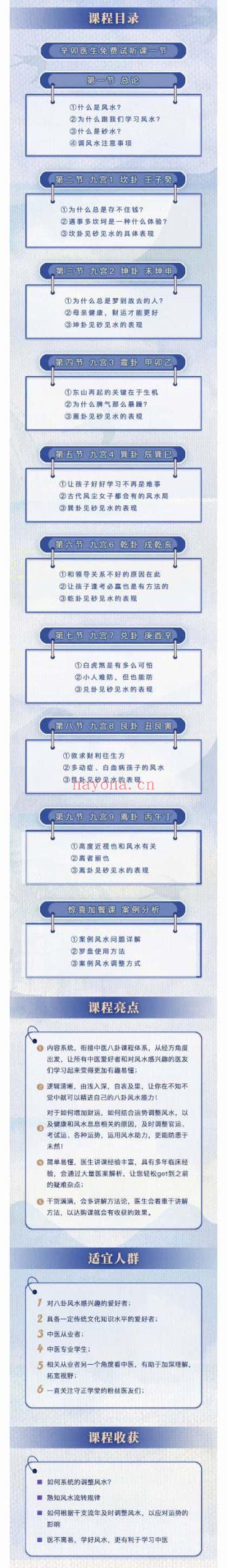 辛卯老师【金锁玉关-二十四山详解】视频9集