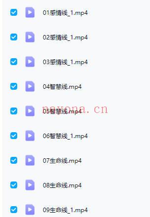 朱超【掌纹天机】（手诊学）视频课 9集
