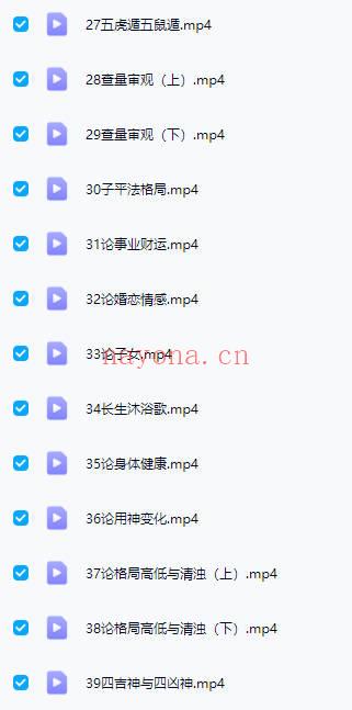 栏江易理 山泽老师【八字命理进阶课程】视频 52集