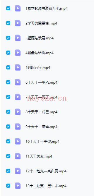 栏江易理 山泽老师【八字命理进阶课程】视频 52集