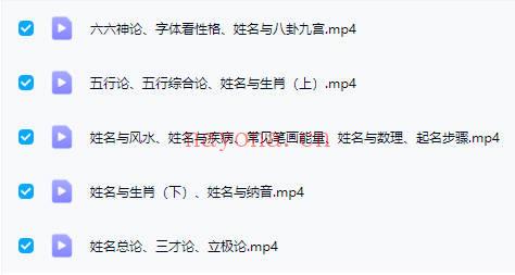 程传明【仓颉姓名学】初级+高级，7集视频