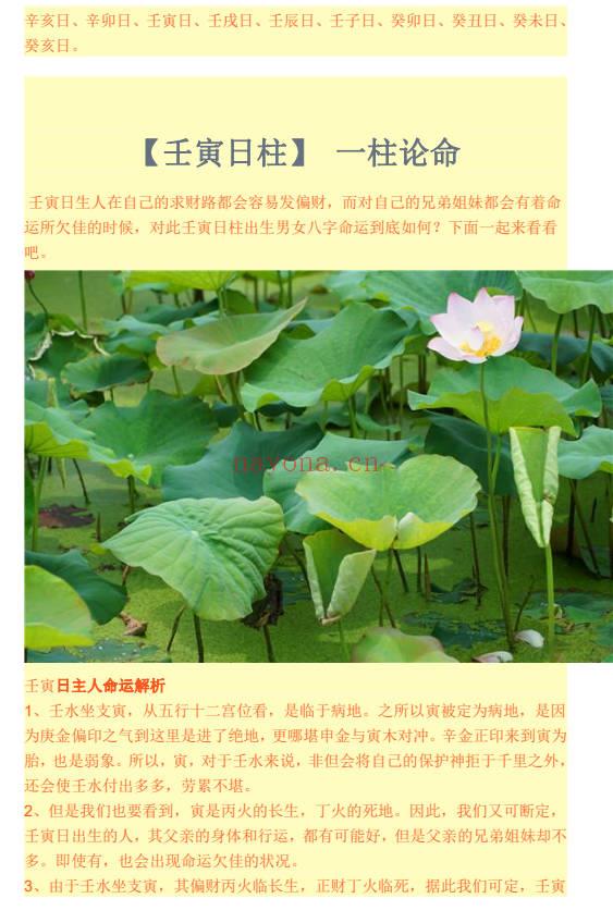 《一柱论命》双飞排盘 194页.PDF电子版