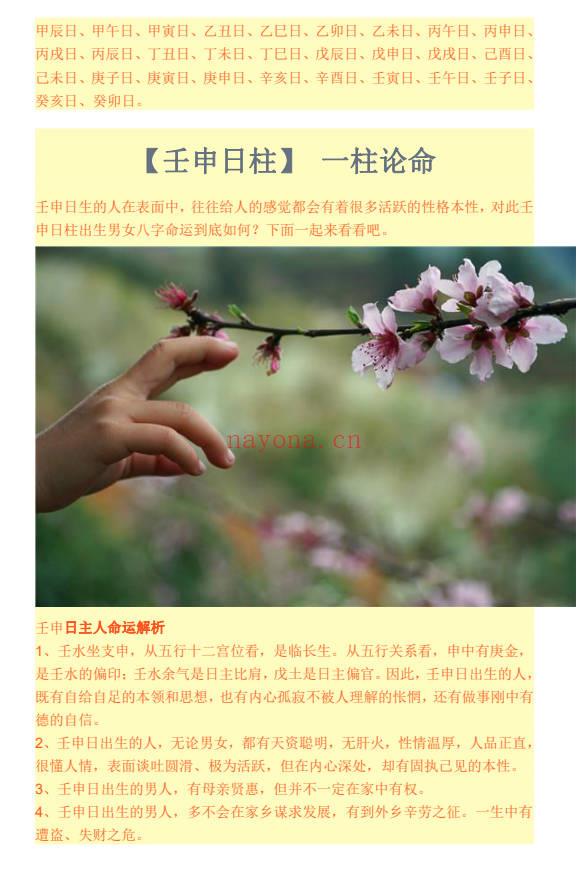 《一柱论命》双飞排盘 194页.PDF电子版