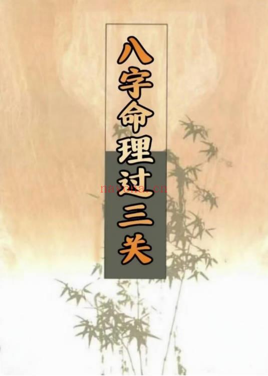 《八字命理过三关》298页.PDF电子版