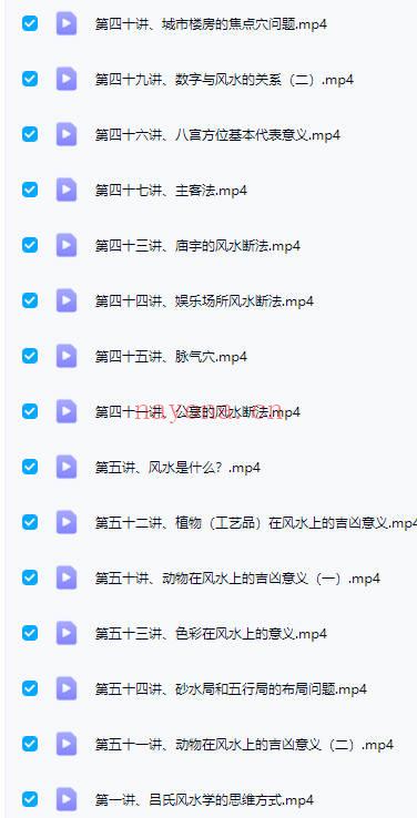 吕文艺弟子黄鑫【吕氏风水课程】视频54集
