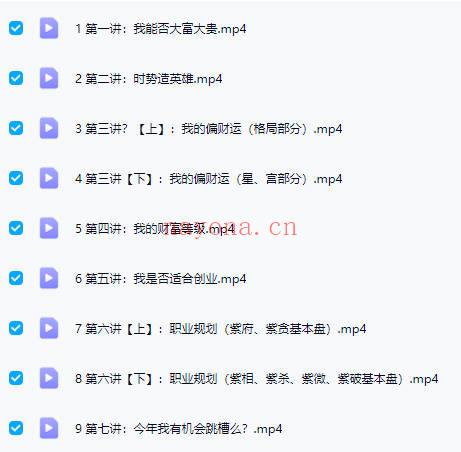 洛元老师【依婷体系紫微斗数2套】感情专题+财官专题