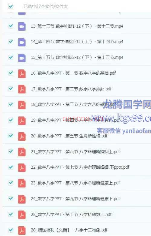 李星辰 数字八字37集视频课