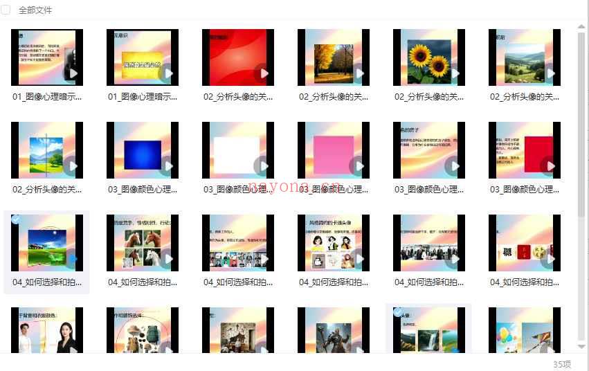 何曼宁《图像心理全通班》35个视频Y插图