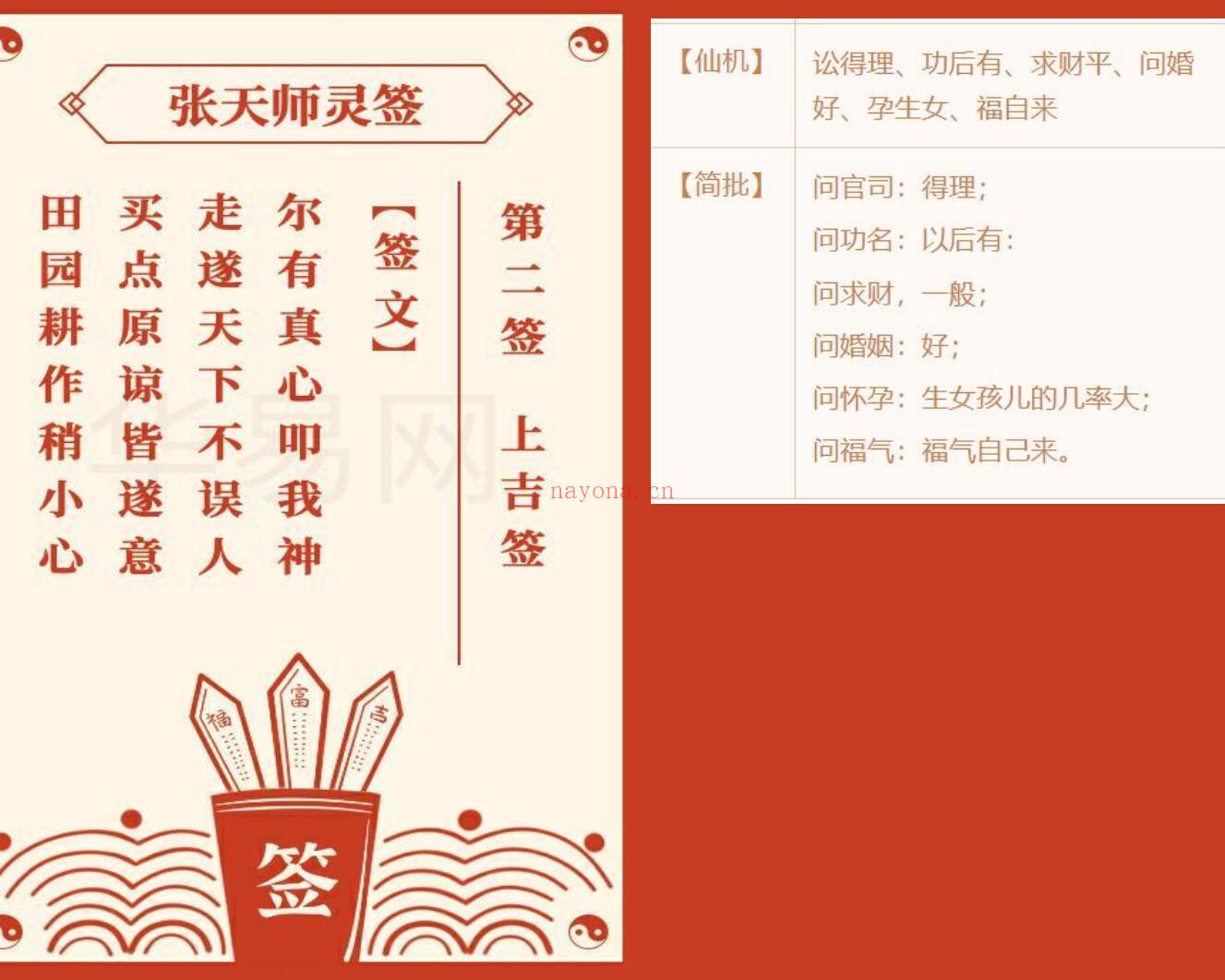 《张天师100灵签》插图2