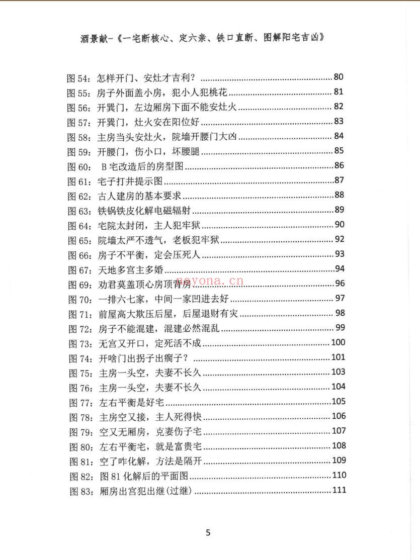 酒景献《一宅断核心、定六亲、铁口直断、图解阳宅吉凶》插图4