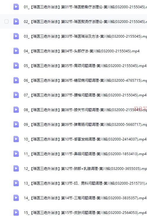 黄川铭 瑶医三绝外治法