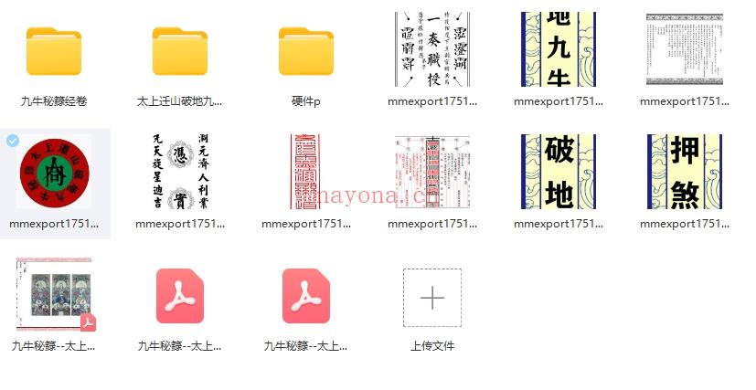 道家秘法书籍《太上迁山破地九牛秘箓》合集Y插图