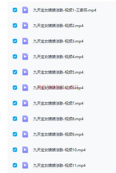 青月秘法【九天玄女娘娘法脉】视频+文档
