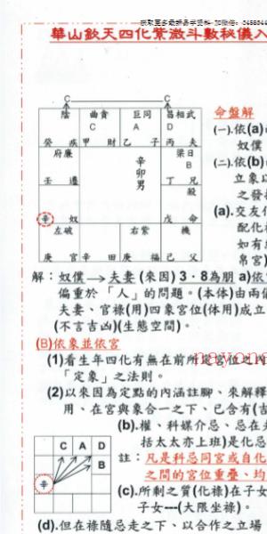 钟明修《2016华山钦天四化紫微斗数秘仪入室弟子传法讲座》249页