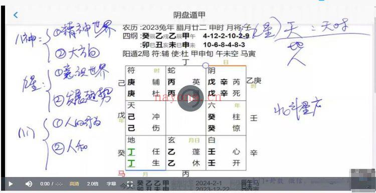 无镜道米妙多老师【24年阴盘奇门遁甲网络预测班】 25集 视频课