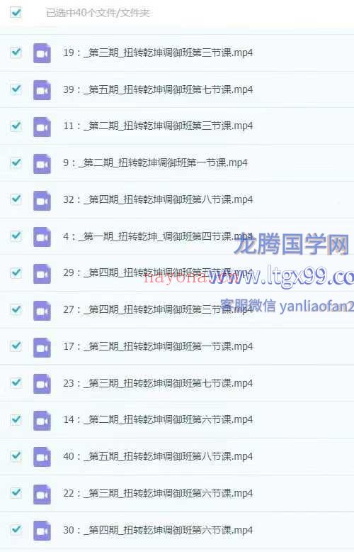 数字易经 扭转乾坤调御班40集