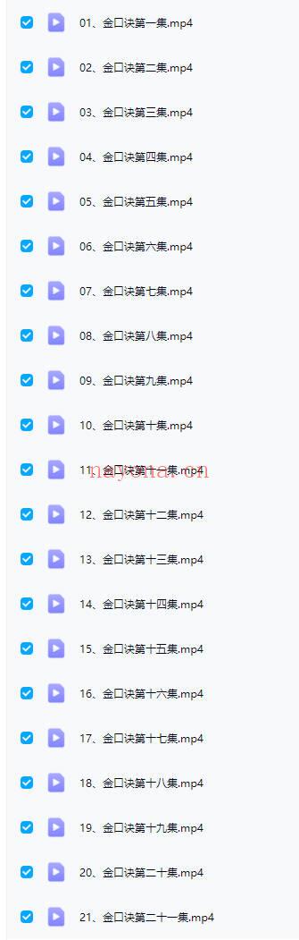 易秀【金口诀开悟】视频21集