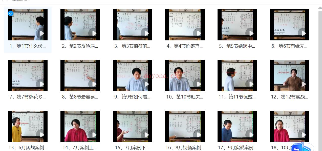 童坤元婚姻、桃花实战训练营20集;百度网盘