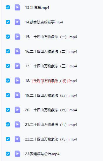 张丰麟【古法天星风水】视频23集