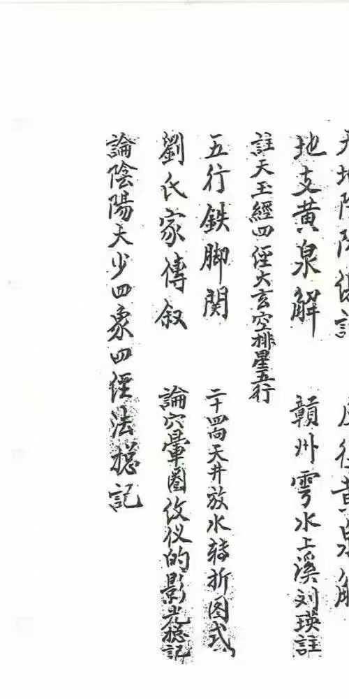 刘江东家传地理 手抄本 4册 共220筒子页