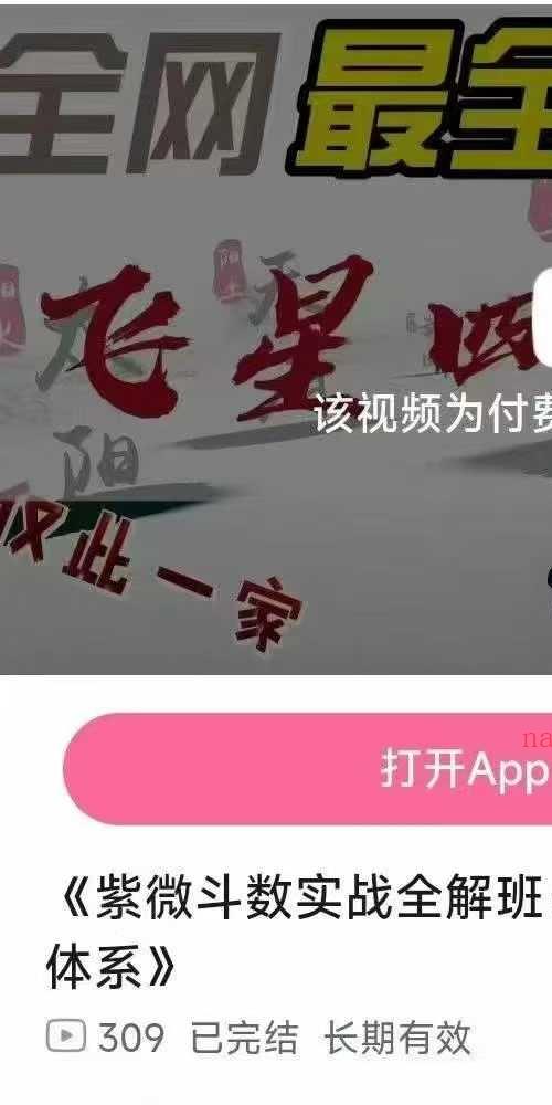 紫微斗数实战全解班 三合 四化 飞星融合体系