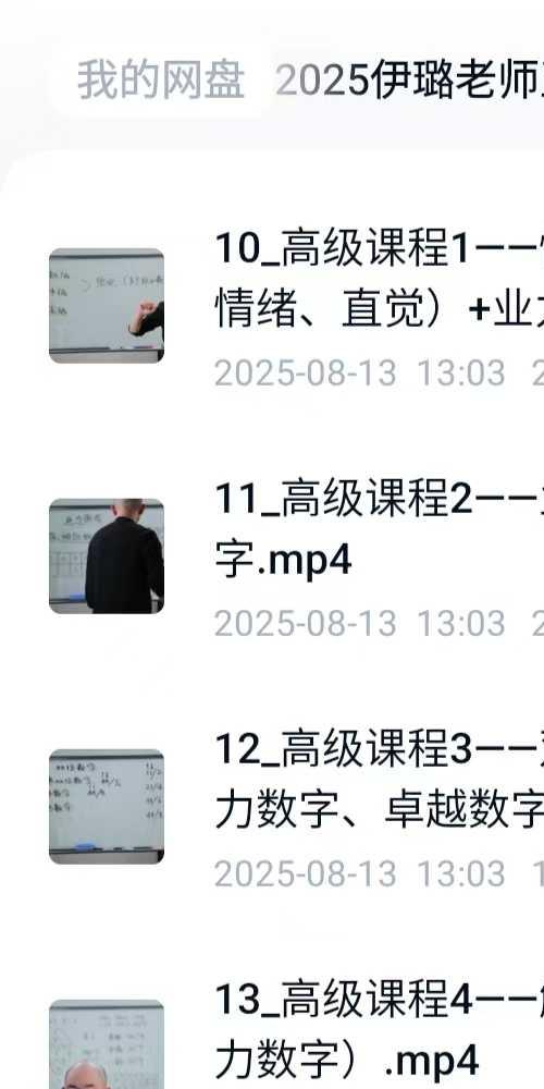 2025伊璐老师正统生命数字学 线上系统课25集