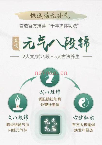 文武【八段锦1-8式完整体式】视频课16集