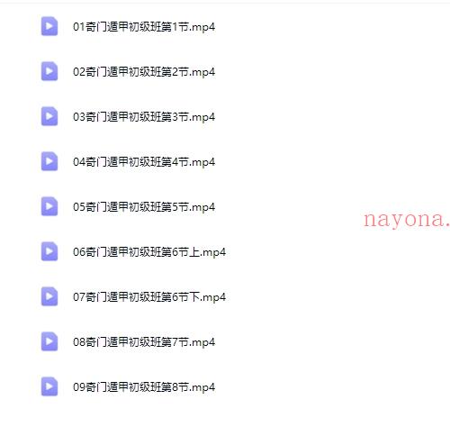 李政焱奇门初级班8集