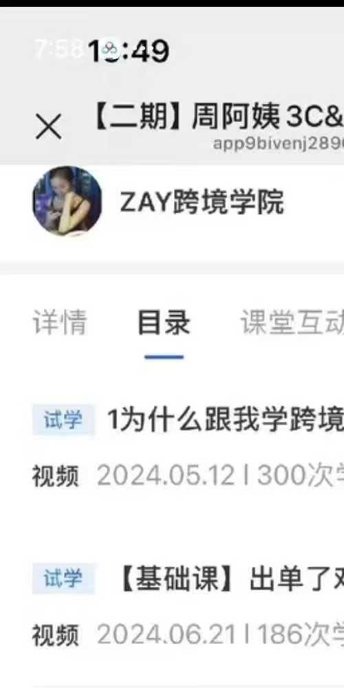 跨境学院周阿姨3C&水晶课视频课
