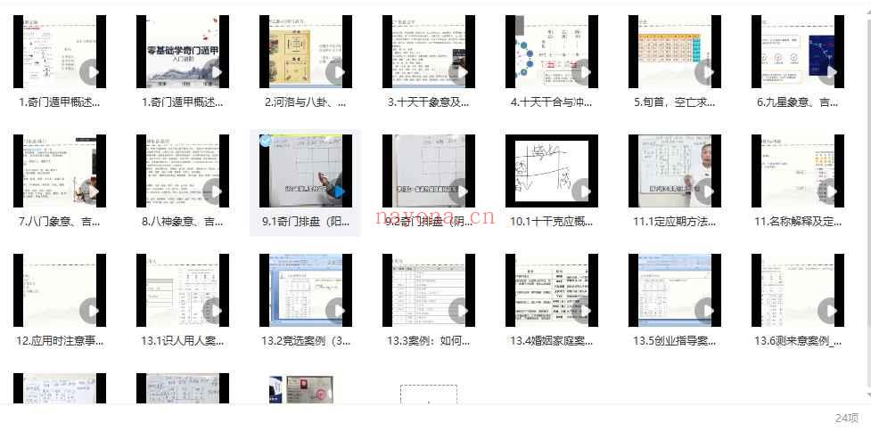 张皓程(杜新会关门高徒)-《奇门遁甲入门进阶课程(带课件)》(23集视频)Y插图