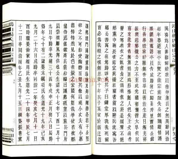 江苏无锡江阴顾山镇鸿山杨氏顾山族谱【007_鸿山杨氏顾山族谱[7]1085–2017