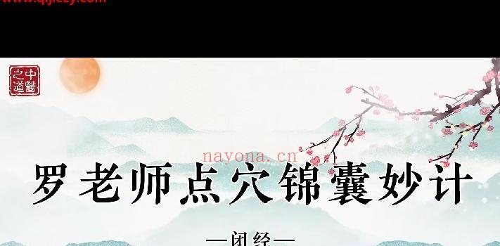 罗全兵妙手罗老师点穴小妙招视频课程97集