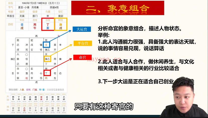 江易《道传奇门决策学四柱玄机实战课》21集视频课