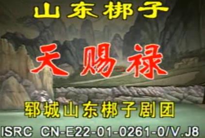 山东梆子《天赐禄》上集.郓城山东梆子剧团.祝凤晨 马家国 常洪新.MP4视频下载
