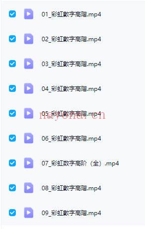 Wen Liu《彩虹数字学三阶段专业课》初中高三套视频课