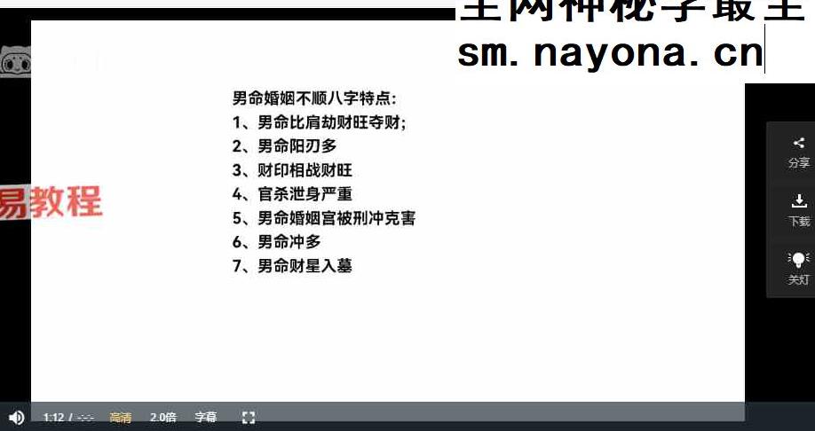 行者《教你快速学会八字预测人生》20集视频