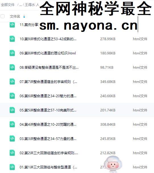 王得水 人类图一二阶 音频