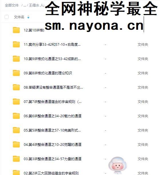王得水 人类图一二阶 音频