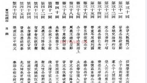 《东周列国志》冯梦龙著PDF打包下载