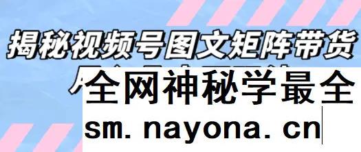 解密视频号图文矩阵带货 月入几个W的打法 可复制
