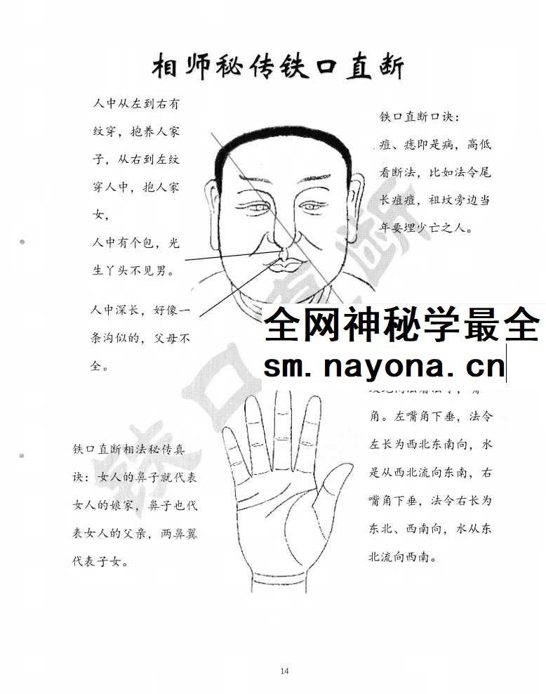 祖传民间相师看相秘法 相师铁口直断7本合集