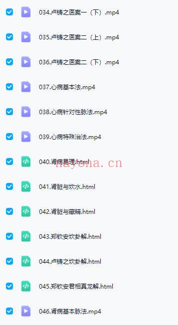 傅文录《五脏病的扶阳法脉应用》 全63讲音频课+视频课