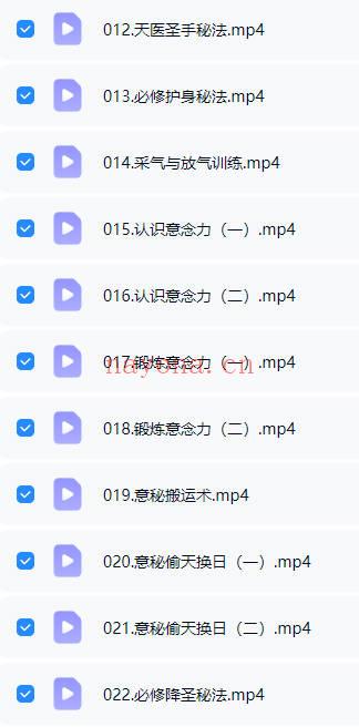 天罡阁《民间禁法》破译秘密 视频课22集