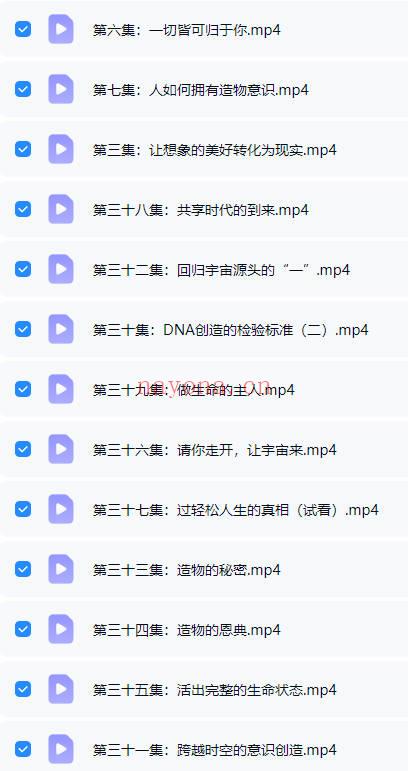 张三愚 高维课程《造物意识》视频课56集