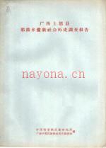 广西上思县那荡乡僮族社会历史调查报告_1963_