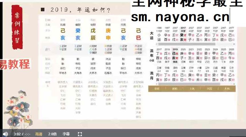 【何韬】岁运吉凶八字命理流年大运【原版】视频5集